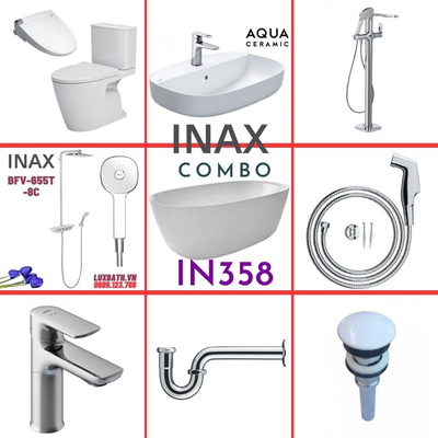 Combo thiết bị vệ sinh Inax IN358 S26 (9049)