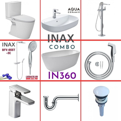 Combo thiết bị vệ sinh Inax IN360 S26 (9047)