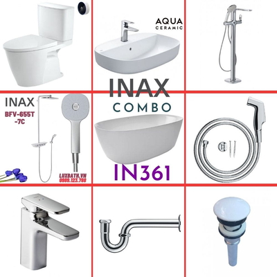Combo thiết bị vệ sinh Inax IN361 S26 (9046)