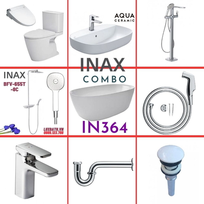 Combo thiết bị vệ sinh Inax IN364 S26 (9043)