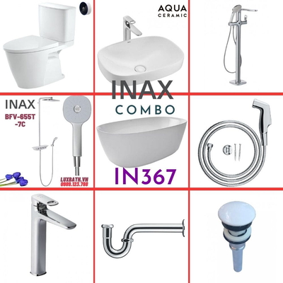 Combo thiết bị vệ sinh Inax IN367 S26 (9040)