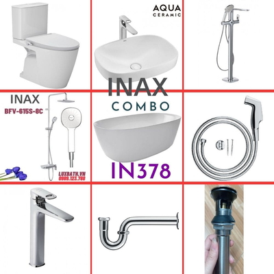 Combo thiết bị vệ sinh Inax IN378 S26 (9029)