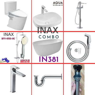 Combo thiết bị vệ sinh Inax IN381 S26 (9026)