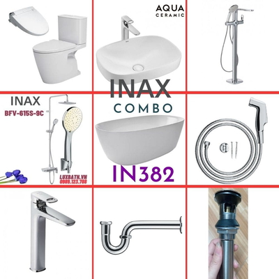 Combo thiết bị vệ sinh Inax IN382 S26 (9025)