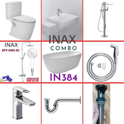 Combo thiết bị vệ sinh Inax IN384 S26 (9023)