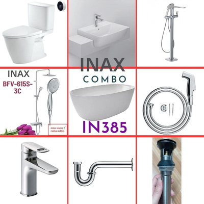 Combo thiết bị vệ sinh Inax IN385 S26 (9022)