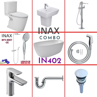 Combo thiết bị vệ sinh Inax IN402 S26 (9005)