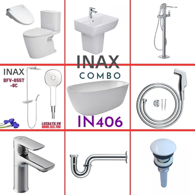 Combo thiết bị vệ sinh Inax IN406 S26 (9001)