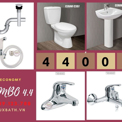 Combo thiết bị vệ sinh Viglacera + Ceravi VC04 (6003)