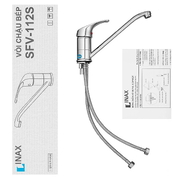 Vòi chậu rửa bát nóng lạnh Inax SFV-112S
