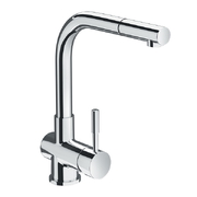 Vòi rửa bát nóng lạnh dây rút Inax SFV-1013SX