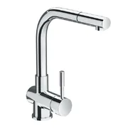 Vòi rửa bát nóng lạnh dây rút Inax SFV-1013SX