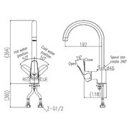 Vòi Rửa Bát Nóng Lạnh Inax SFV-800S