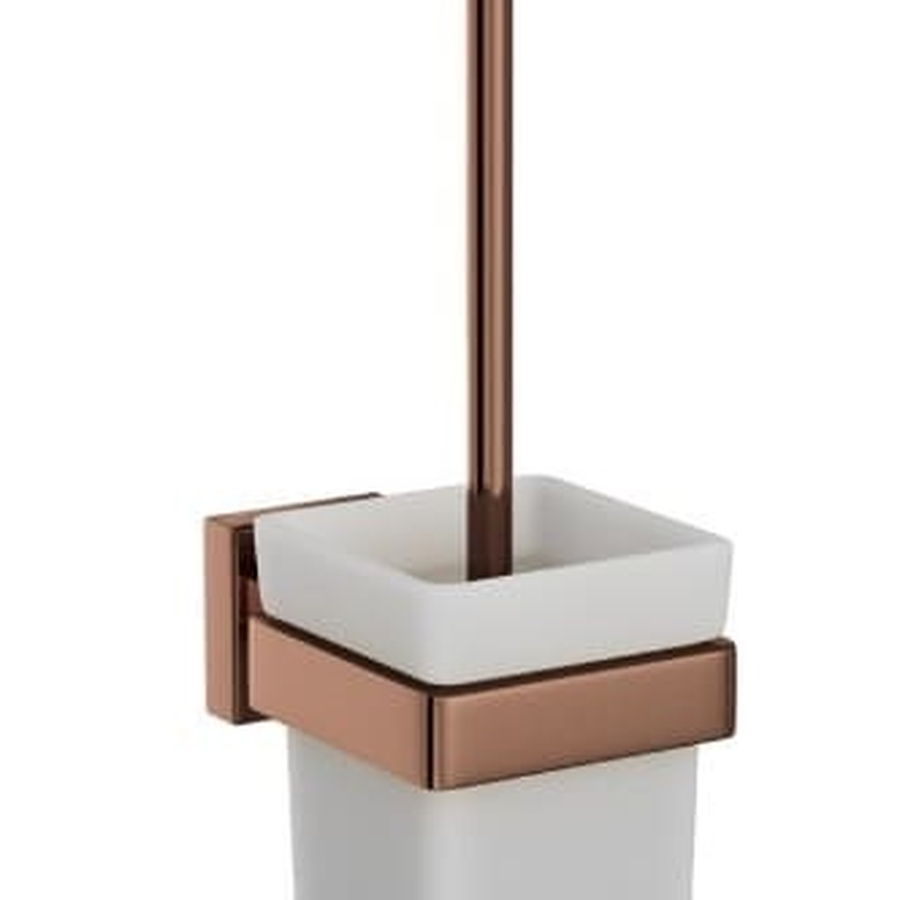 Giá đỡ và chổi cọ bồn vệ sinh mạ dồng đỏ Jaquar AKP-BGP-35743P