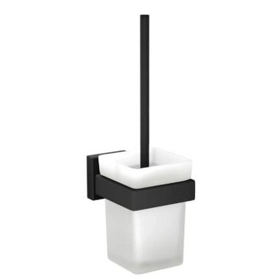 Giá đỡ và chổi cọ bồn vệ sinh màu đen mờ Jaquar AKP-BLM-35743P