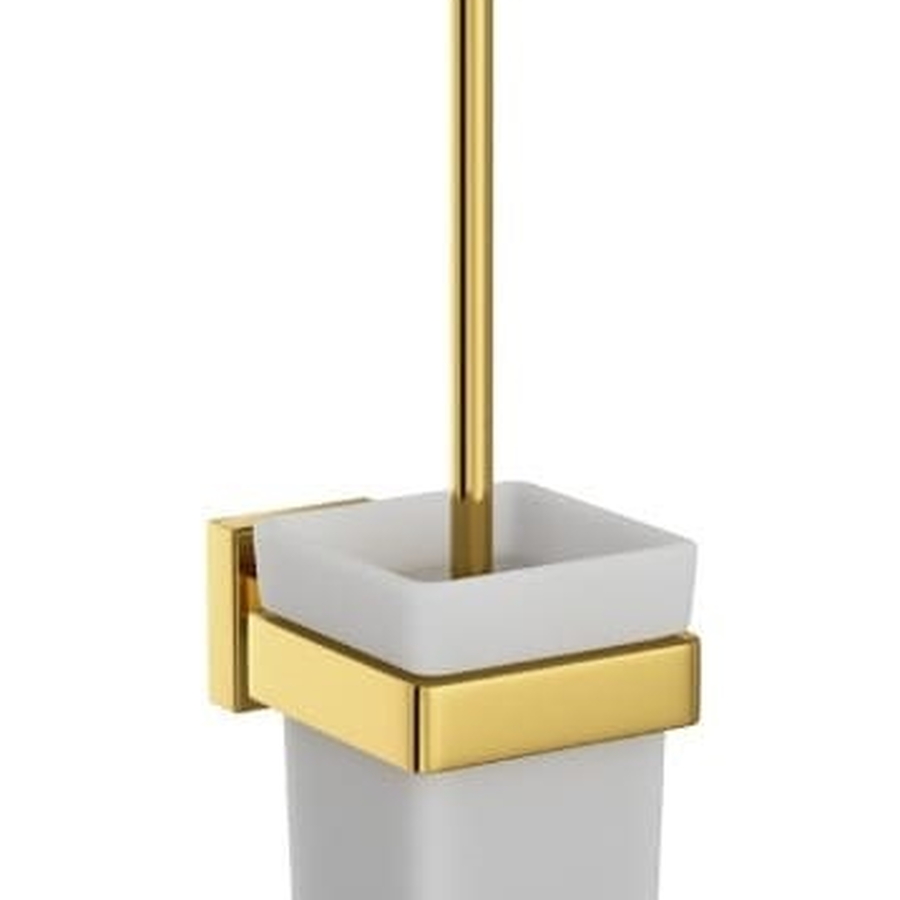 Giá đỡ và chổi cọ bồn vệ sinh mạ vàng sáng Jaquar AKP-GBP-35743P