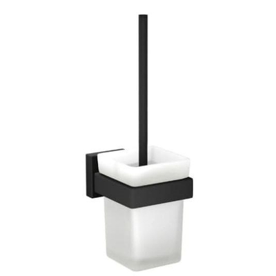 Giá đỡ và chổi cọ bồn vệ sinh màu đen mờ Jaquar AKP-BLM-35743P