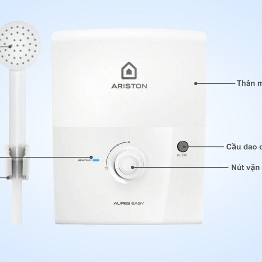 Bình nước nóng trực tiếp Ariston Aures Easy 3.5 ( không bơm )