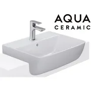 Chậu Rửa Mặt Lavabo Bán Âm Inax 1 lỗ AL-345VFC/BW1