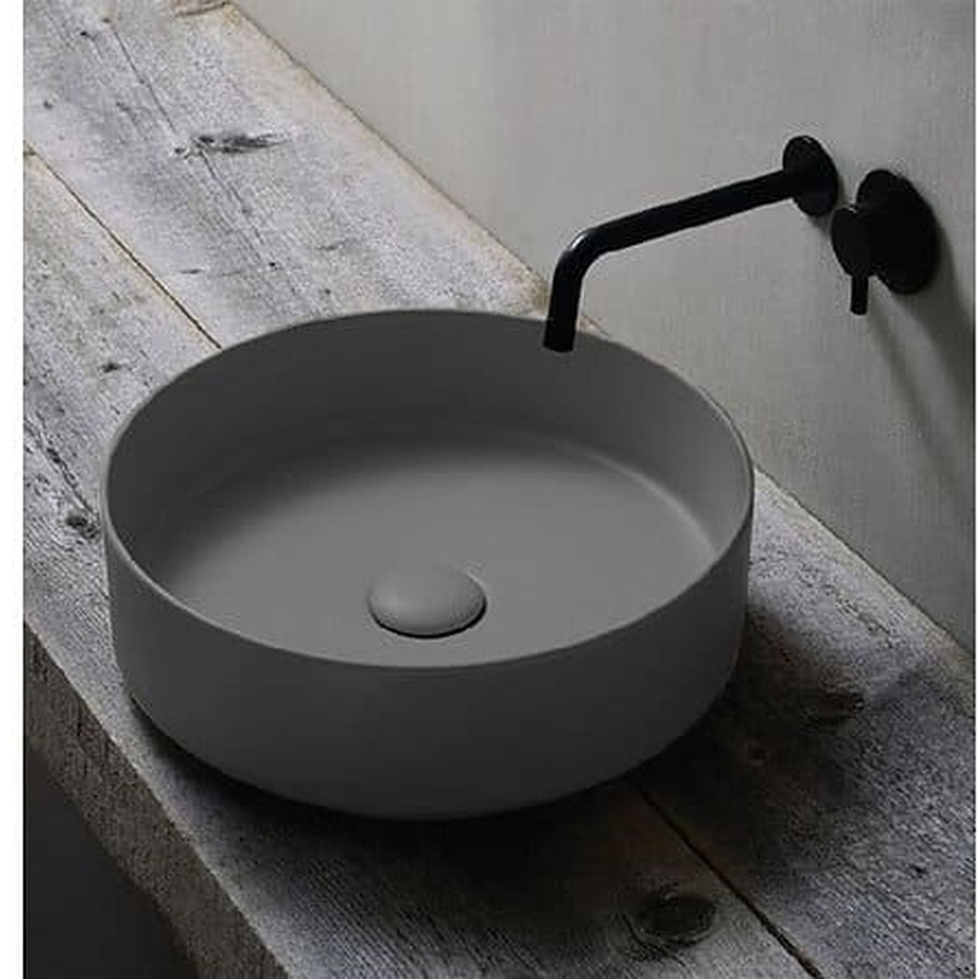 Chậu rửa Lavabo dương bàn màu xám Clara CB-1124-GR (Order)