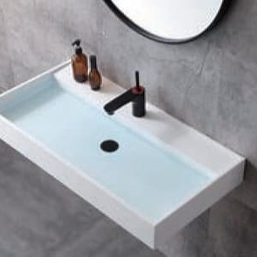 Chậu rửa Lavabo treo tường màu trắng Clara CB-702 