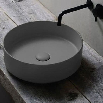 Chậu rửa Lavabo dương bàn màu xám Clara CB-1124-GR (Order)