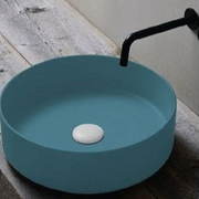 Chậu rửa Lavabo dương bàn màu xanh Clara CB-1124-BL1 (Order)