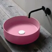 Chậu rửa Lavabo dương bàn màu hồng Clara CB-1124-PK (Order)