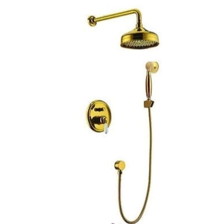 Sen tắm âm tường nóng lạnh mạ vàng Clara CF-68356G