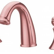 Vòi chậu lavabo nóng lạnh 3 Lỗ mạ hồng Clara CF-68359RG