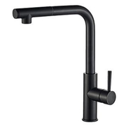 Vòi chậu rửa bát dây rút nóng lạnh mạ đen Clara CF-73354BK