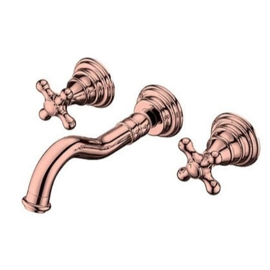 Vòi chậu lavabo nóng lạnh âm tường mạ chrome Clara CF-67350RG