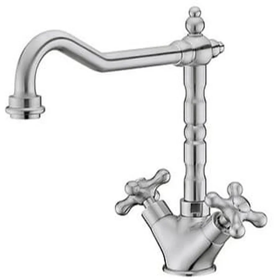 Vòi chậu rửa bát nóng lạnh mạ chrome Clara CF-67352C