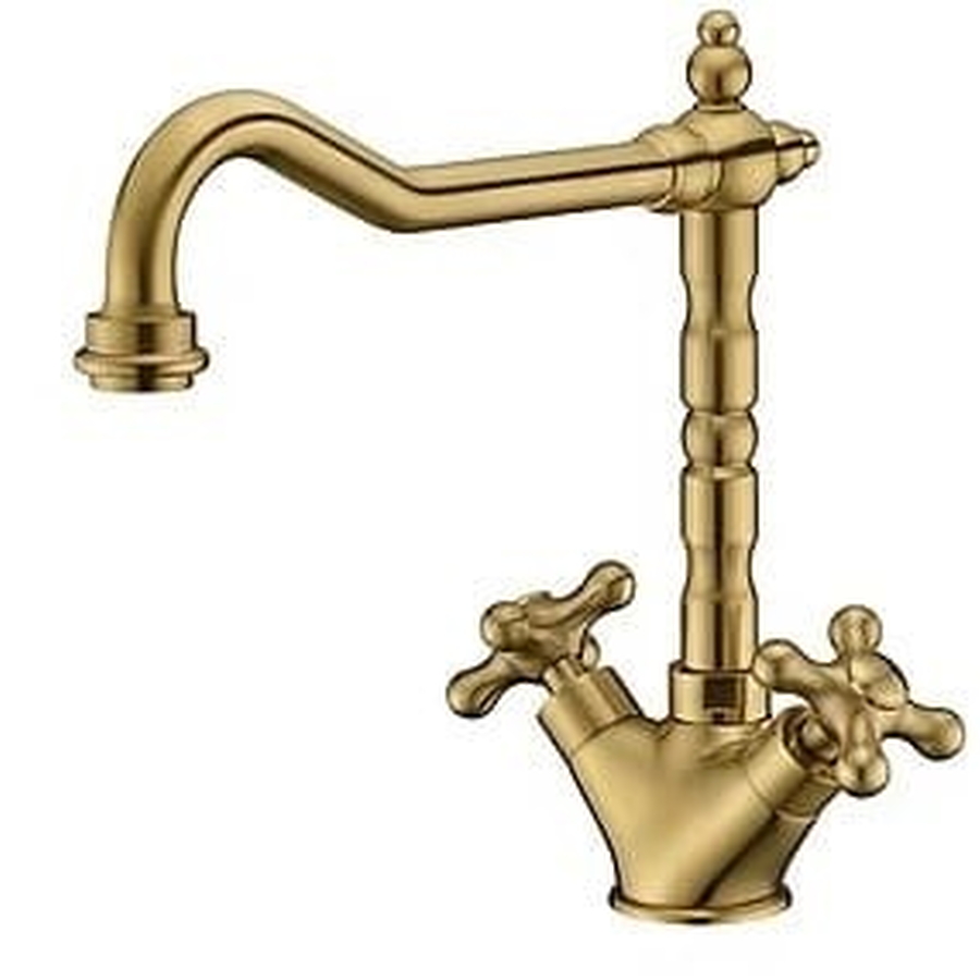 Vòi chậu rửa bát nóng lạnh mạ vàng Clara CF-67352G