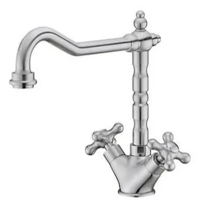 Vòi chậu rửa bát nóng lạnh mạ chrome Clara CF-67352C