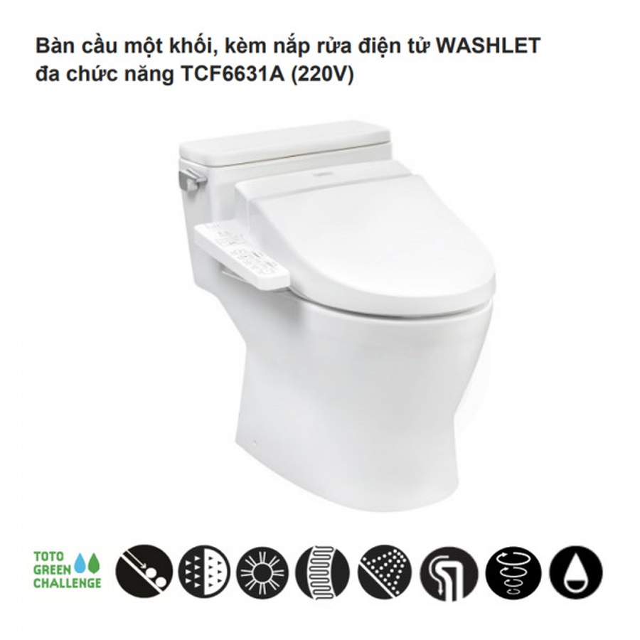 Bồn cầu 1 khối nắp điện tử TOTO MS188VKW7#XW/T53P100VR