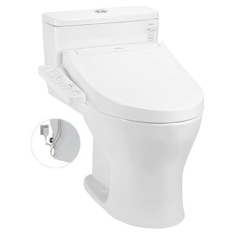 Bồn cầu 1 khối nắp điện tử TOTO MS855DW16