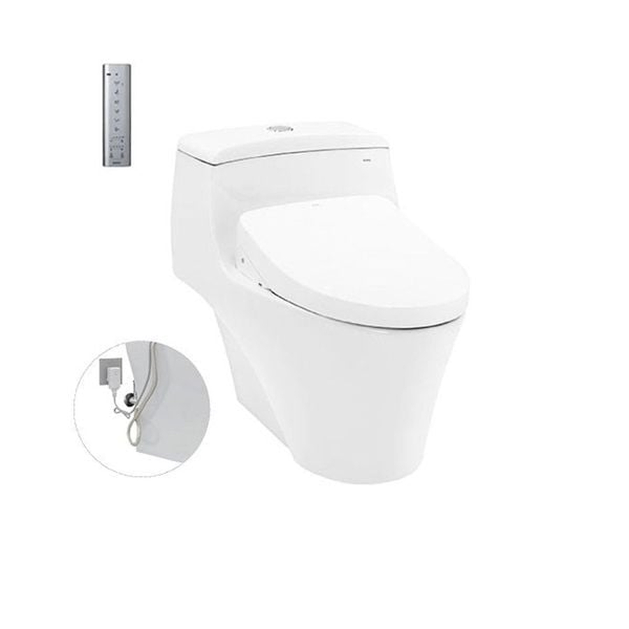 Bồn cầu 1 khối nắp rửa điện tử TOTO MS823DRW11