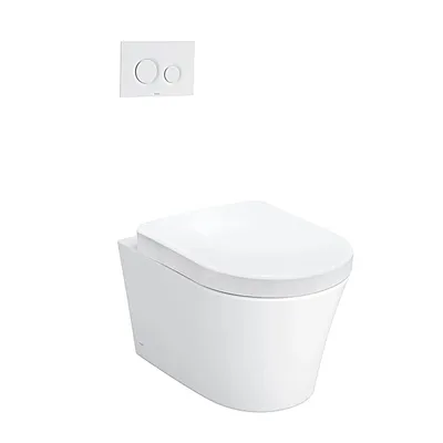 Bồn cầu treo tường nắp đóng êm TOTO CW553#XW+TC384CVK#W+WH172A+MB170P#SS
