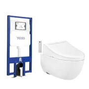 Bồn cầu treo tường điện tử TOTO CW812REA#W+TCF24460AAA#NW1+WH172AT+TCA465+MB174P#SS