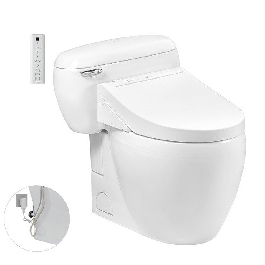 Bồn cấu 1 khối nắp điện tử TOTO MS366W14