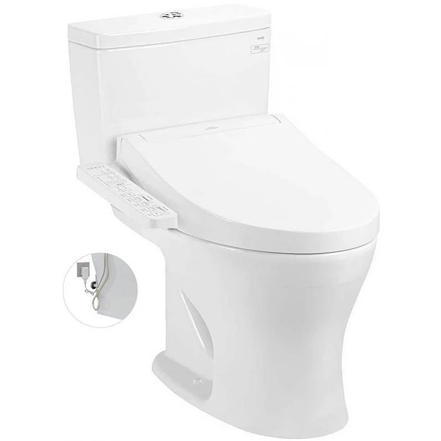 Bồn cầu 2 khối nắp điện tử TOTO CS735DW16#XW
