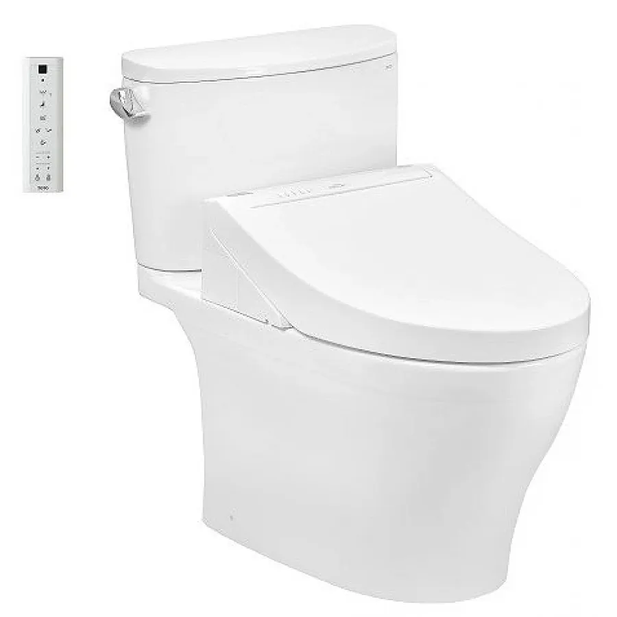 Bồn cầu 2 khối nắp điện tử TOTO CS767CRW15#XW