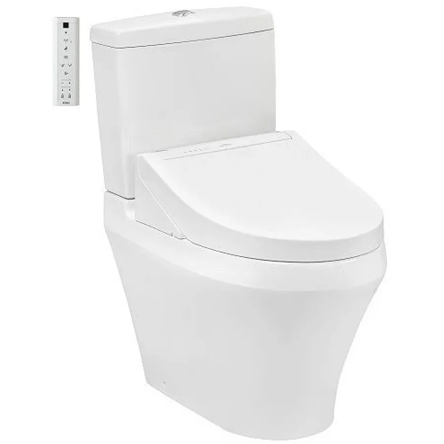 Bồn cầu 2 khối nắp điện tử TOTO CS948CDW15#XW