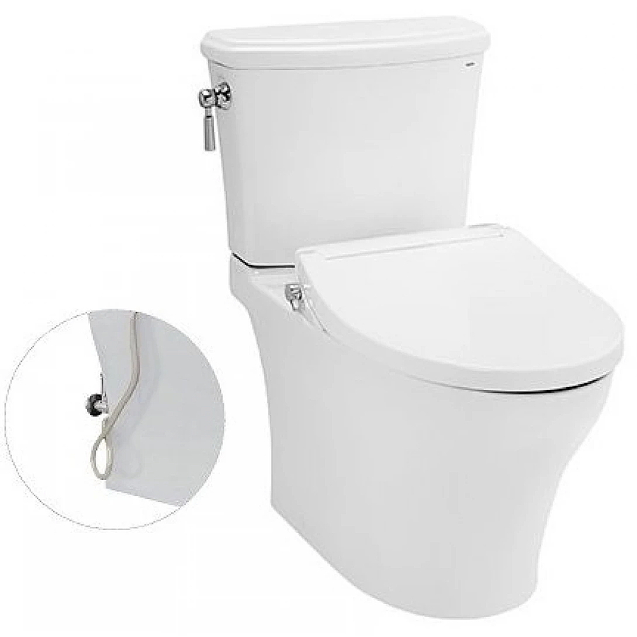 Bồn Cầu Hai Khối Xả Gạt Nắp Rửa Cơ TOTO CS986GE2