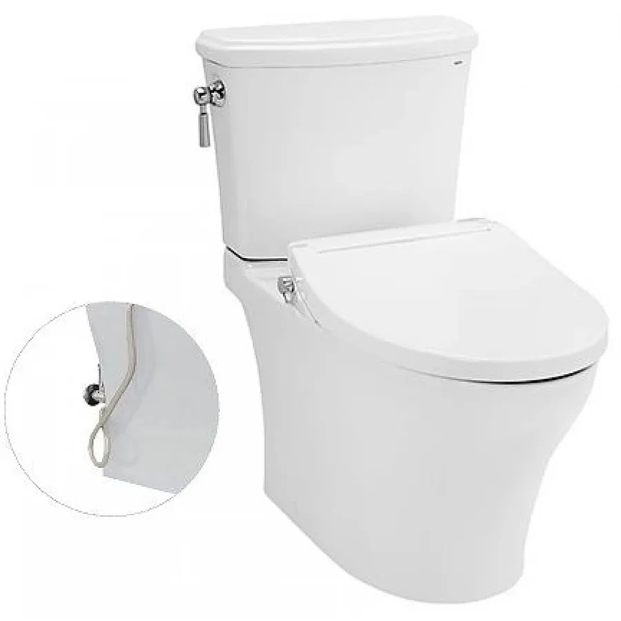 Bồn Cầu Hai Khối Xả Gạt Nắp Rửa Cơ TOTO CS986GE2