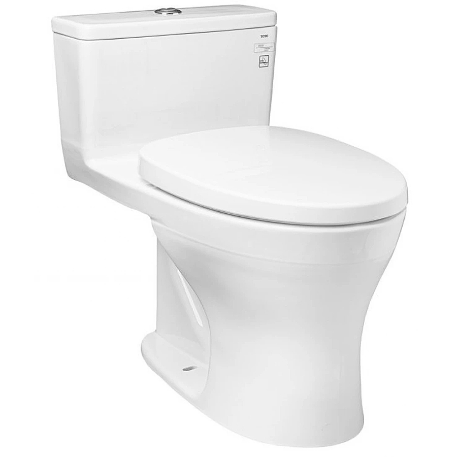 Bồn Cầu TOTO MS855DT3 Một Khối Xả Nhấn Nắp Êm