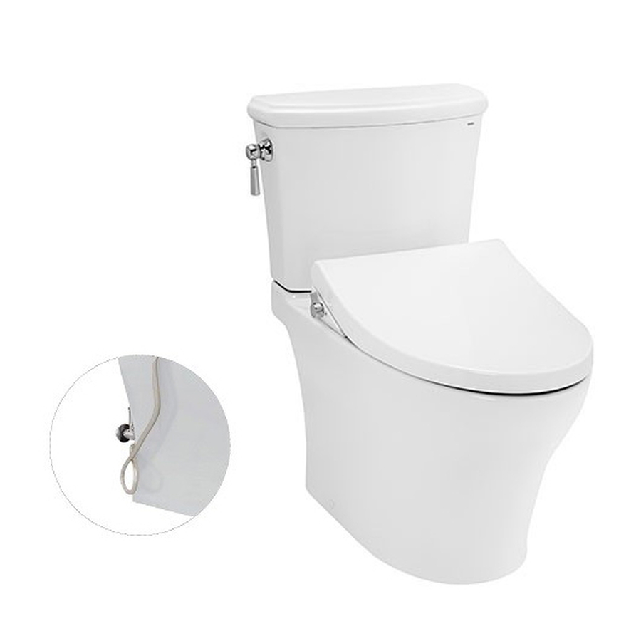 Bồn Cầu 2 Khối Xả Gạt Nắp Rửa Cơ TOTO CS986GE4