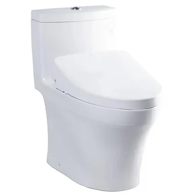 Bàn cầu 1 khối xả nhấn nắp điện tử TOTO MS889CDRW12
