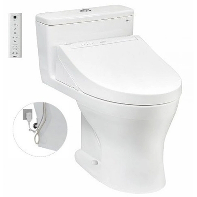 Bồn cầu 1 khối nắp điện tử TOTO MS855DW14